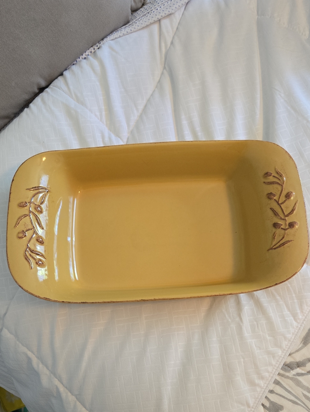 Yellow Ceramic Serving Baker - Home Kitchen